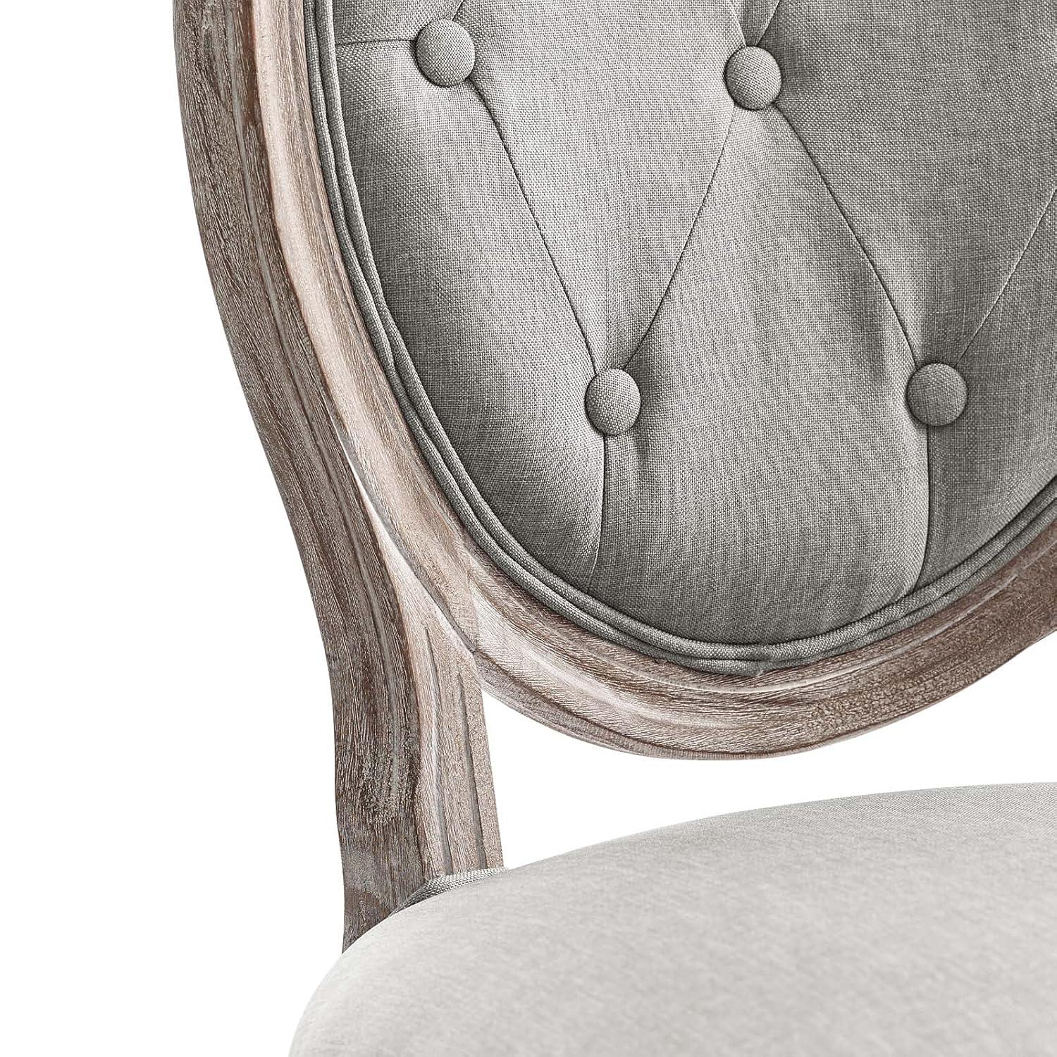Modway Arise Vintage French Upholstered Fabric Dining Side Chair