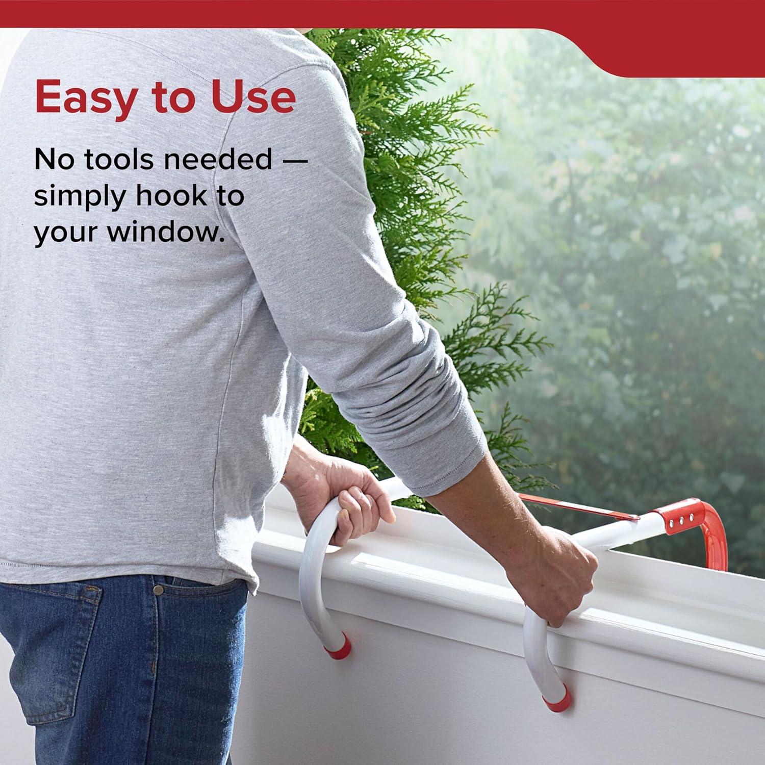 Kidde 2-Story Fire Escape Ladder with Steel Anti-Slip Rungs