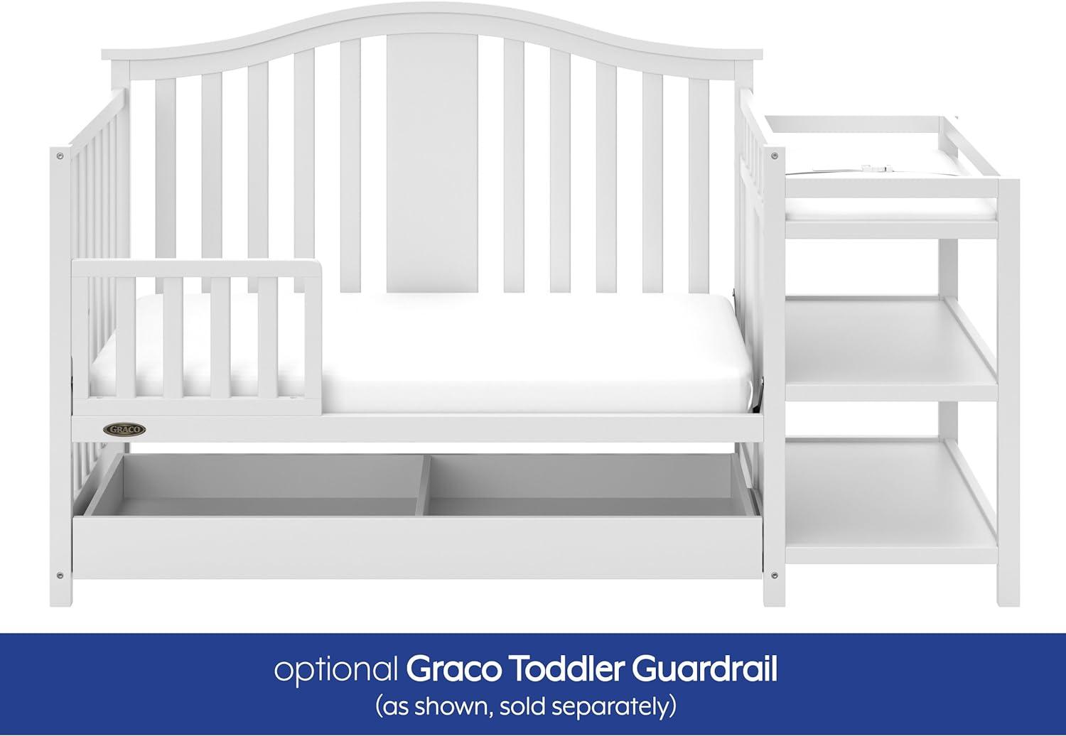 Graco Solano 5-in-1 Convertible Crib and Changer with Drawer