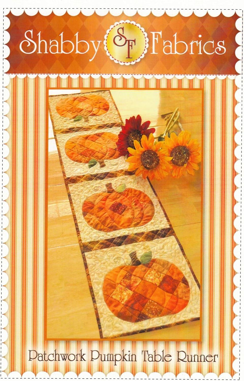 Patchwork Pumpkin Table Runner Quilt Pattern by Jennifer Bosworth for Shabby Fabrics