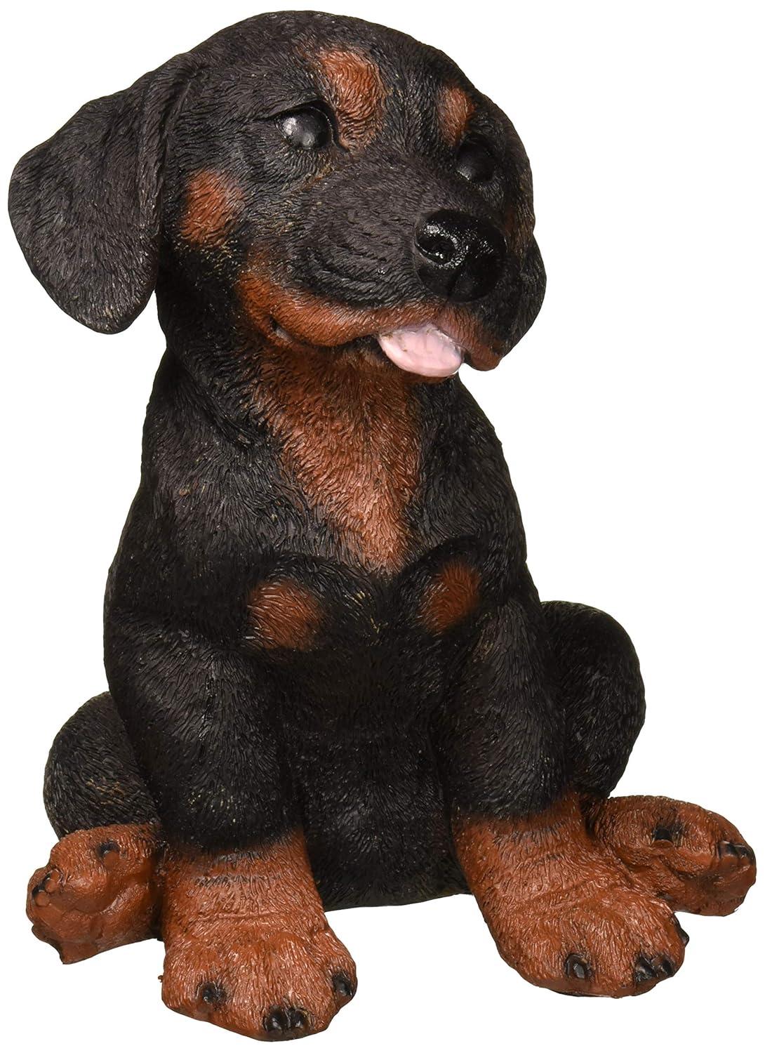 Design Toscano Rotweiler Puppy Dog Figurine & Reviews | Wayfair