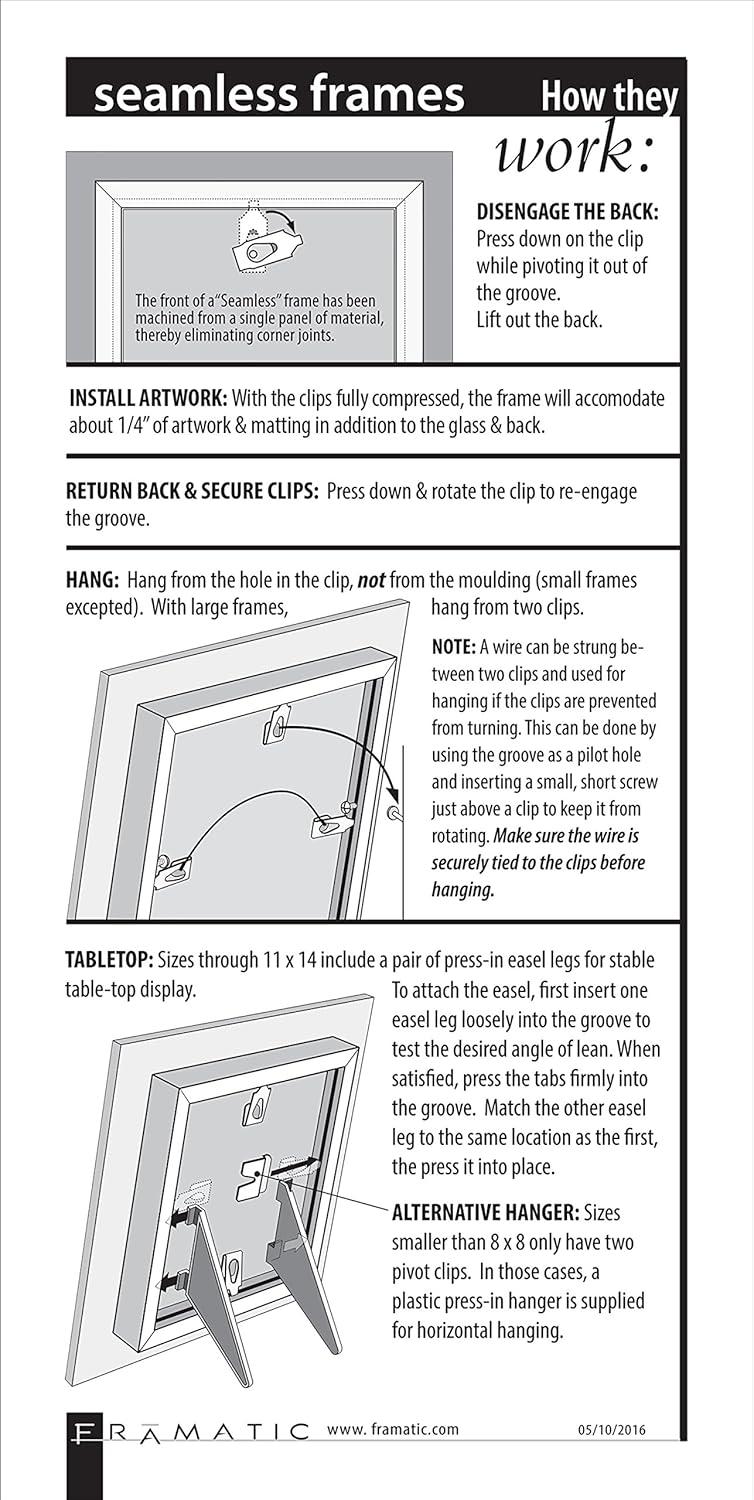 Framatic by MCS Matte Picture Frame with Mat