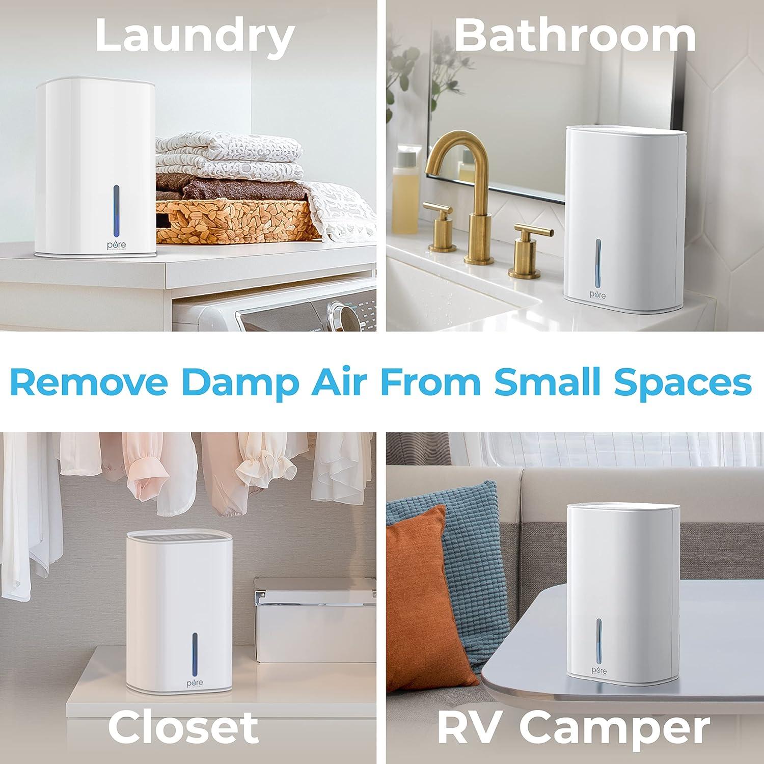 Pure Enrichment 0.625 Pint Mini 200 Sq. Ft. Dehumidifier & Reviews | Wayfair