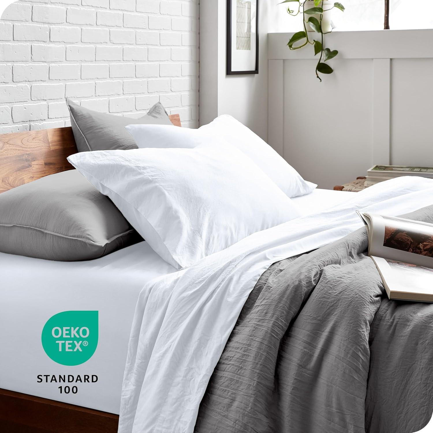 Washed Duvet Cover & Sham Set  – Extra Soft, Easy Care by Bare Home