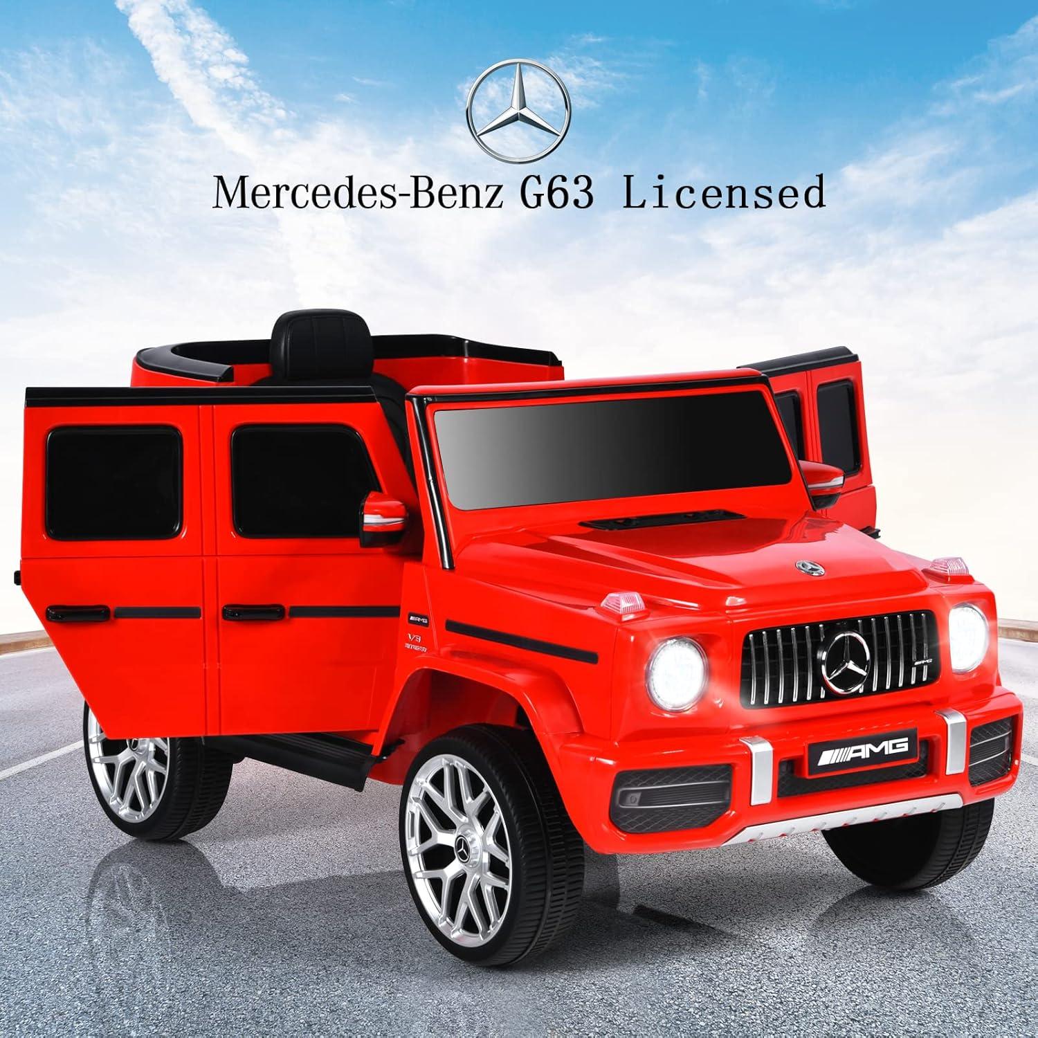 Costway 12V Kids Ride On Car Licensed Mercedes Benz G63 Electric Vehicle with Remote Control