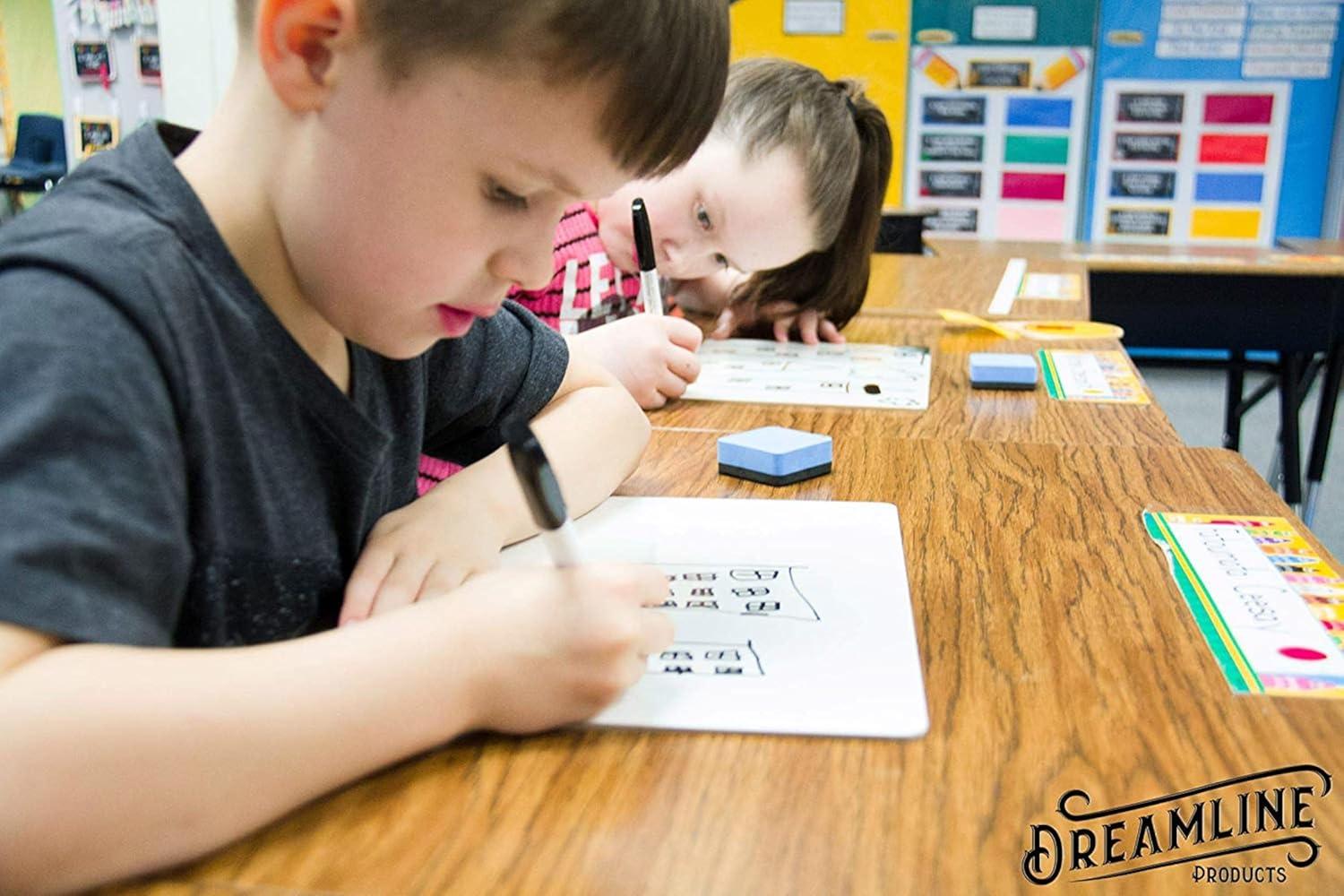 Dry Erase Lapboards Student Pack of 30 | 9 x 12 inch Double Sided White Boards (Plus Accessories) | Small Mini White Dry Erase Boards for Students Whiteboards, Teacher Supplies, Classroom