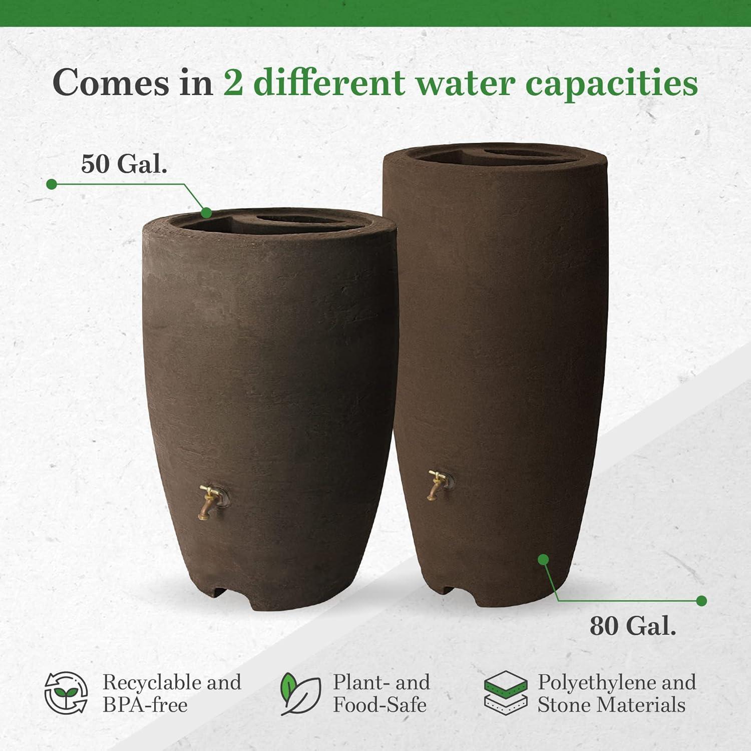 Algreen Athena Plastic Rain Water Collection Drum Barrel