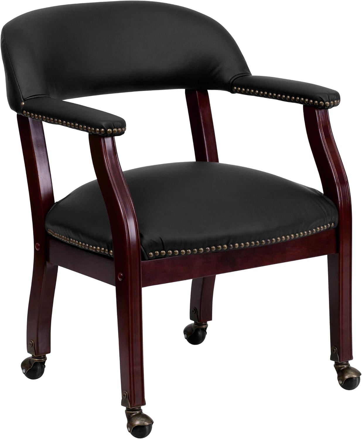 Paulson Conference Chair with Accent Nail Trim and Casters