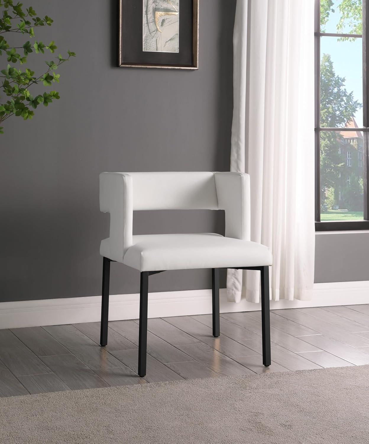 Inga Upholstered Arm Chair in White