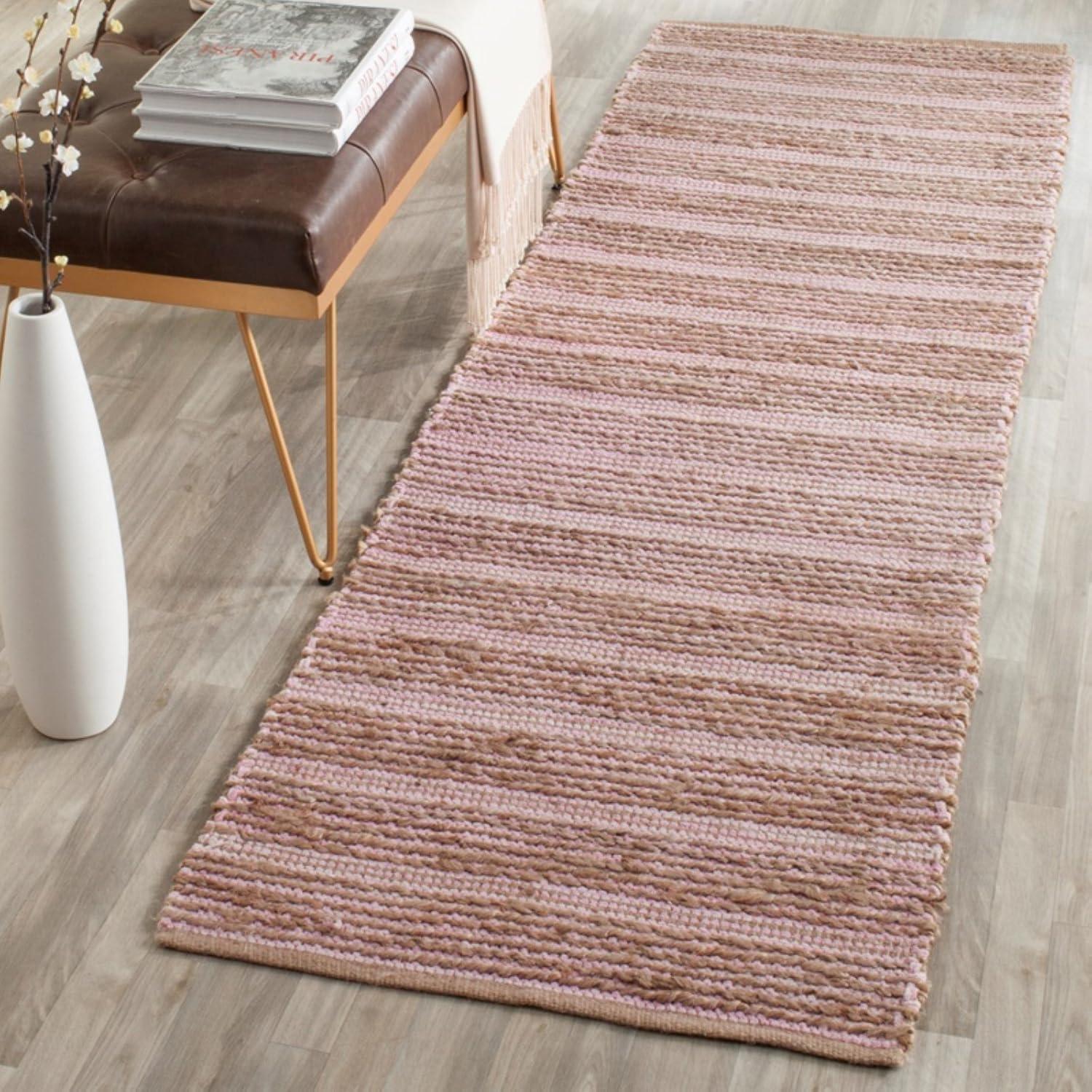 Cape Cod CAP851 Woven Indoor Runner Rug - Orange - 2'3"x8' - Safavieh