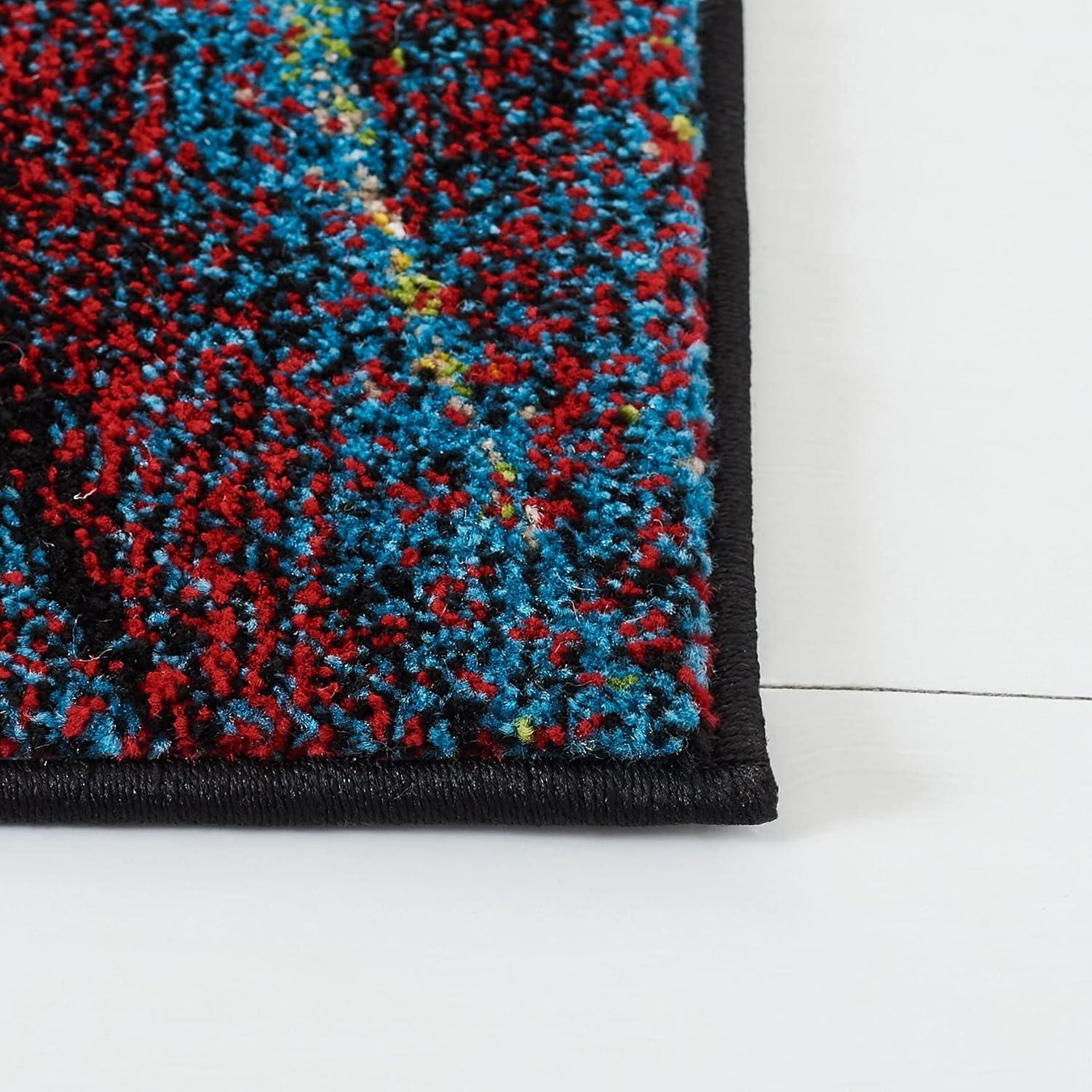 Glacier GLA126 Power Loomed Indoor Runner - Red/Green - 2'3"x18' - Safavieh