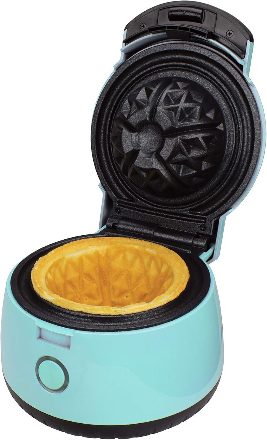 Brentwood 5 Inch Electric Waffle Bowl Maker in Blue