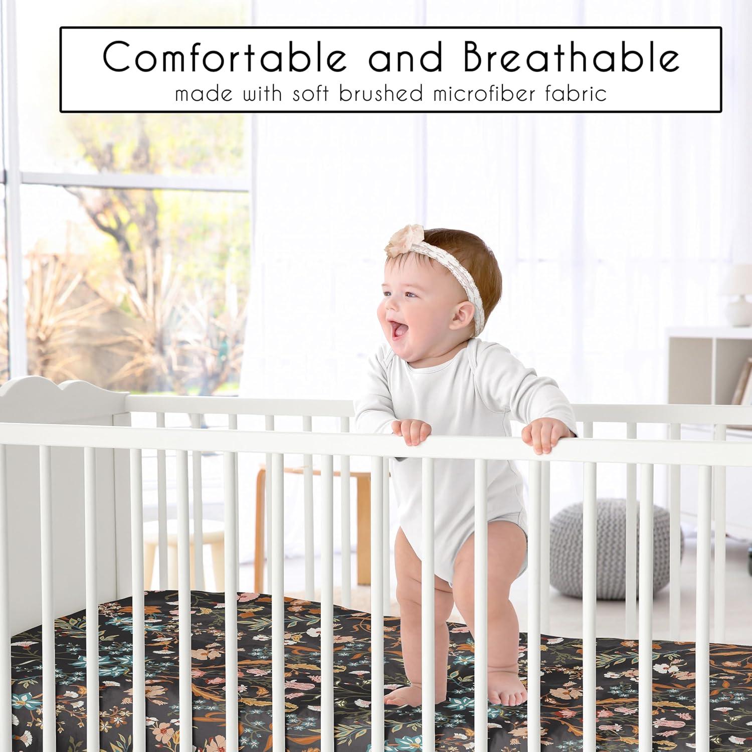 Sweet Jojo Designs Boho Floral Wildflower Fitted Crib Sheet by Sweet Jojo Designs