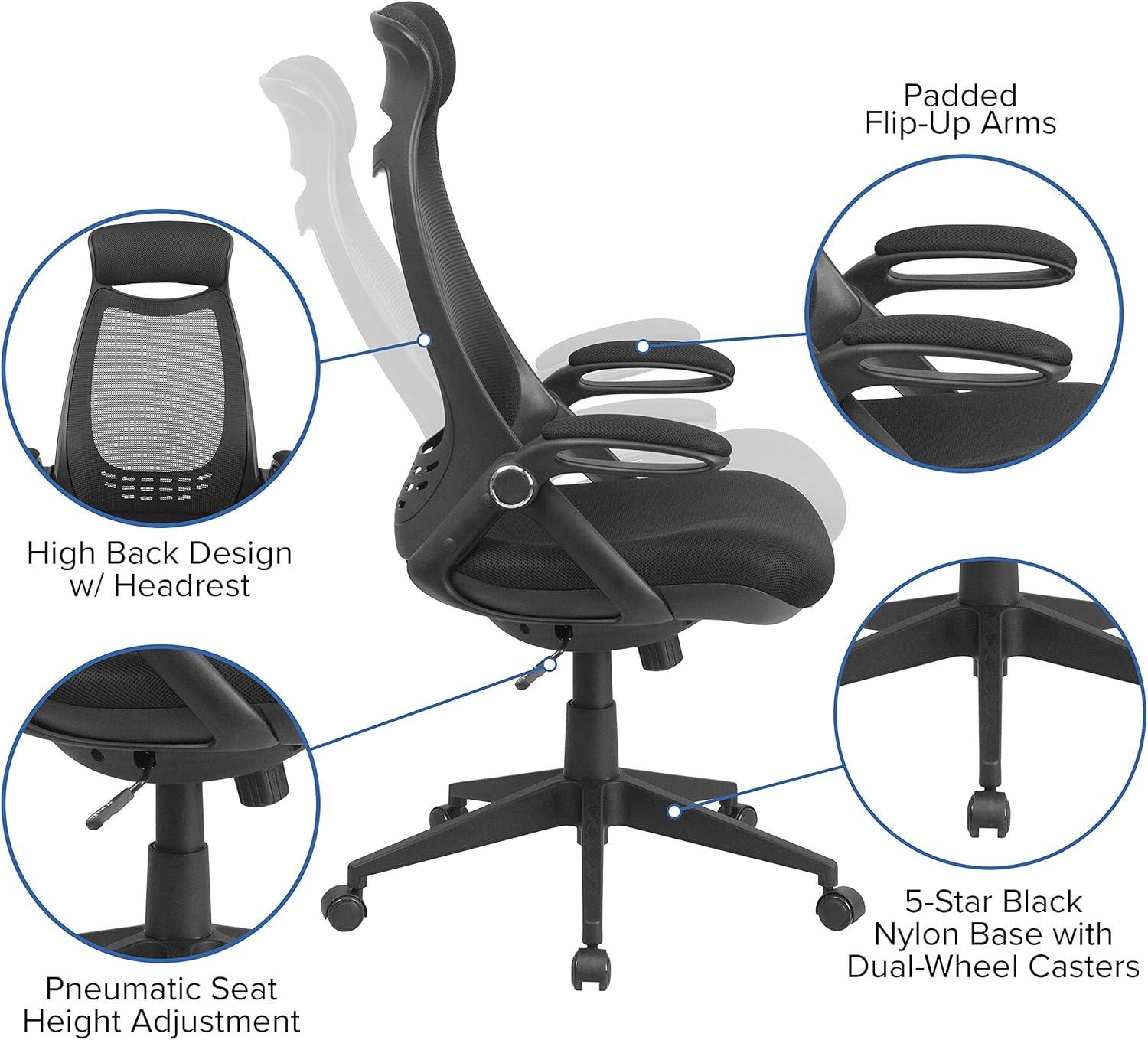 High Back Black Mesh Ergonomic Executive Swivel Chair