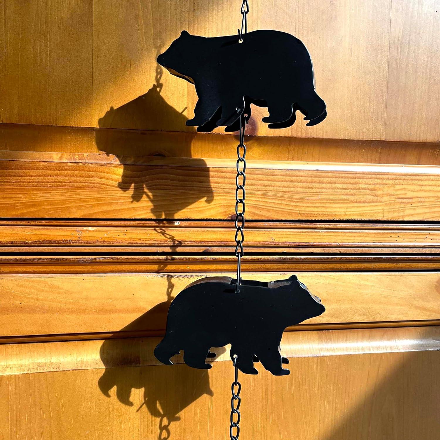 Things2Die4 71 inch Brown Metal Fish Gutter Downspout Rain Chain Home Decor Art