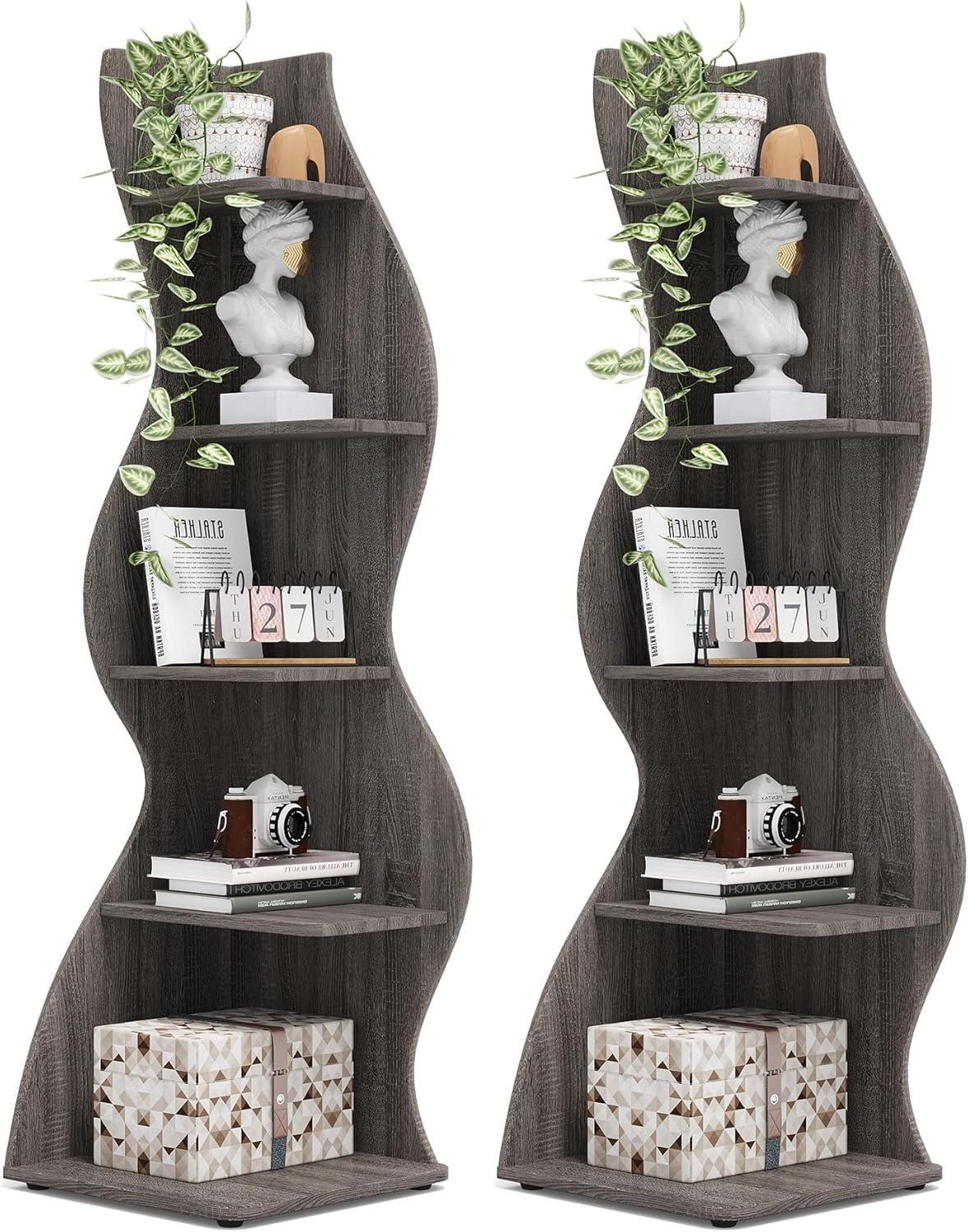 Millwood Pines Arhab Corner Bookcase