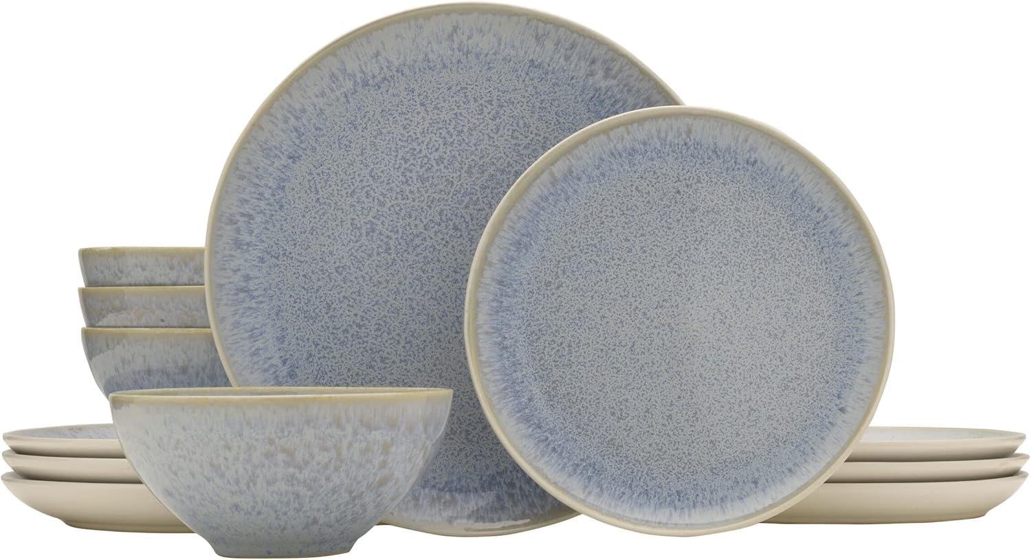 Barrett 12-Piece Stoneware Dinnerware Set, Service for 4