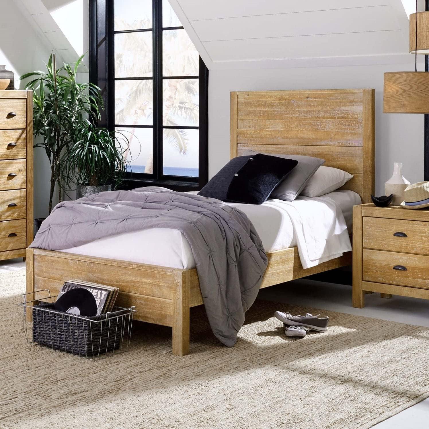 Montauk Solid Wood Panel Bed