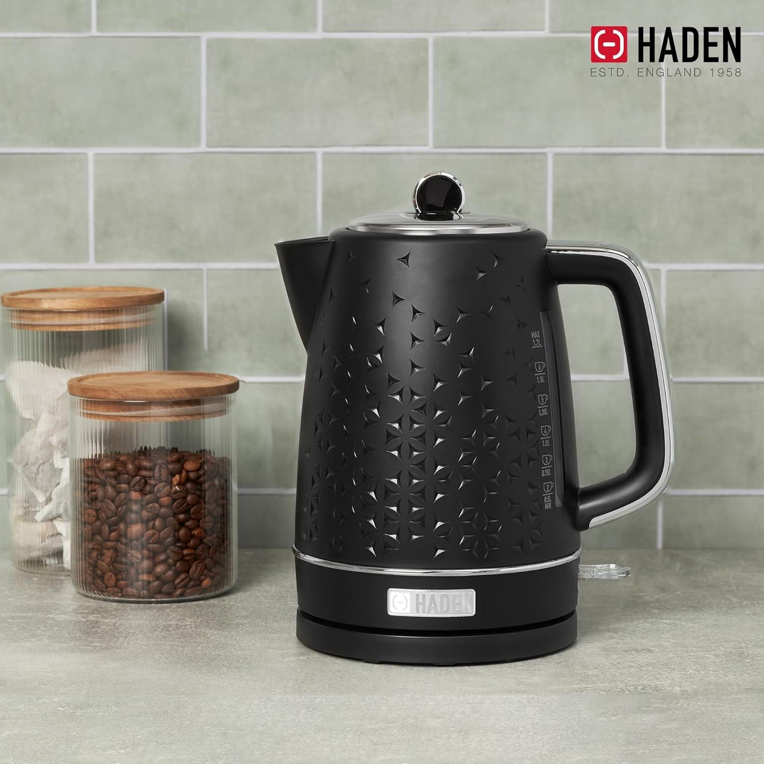 HADEN Starbeck Black Electric Tea Kettle