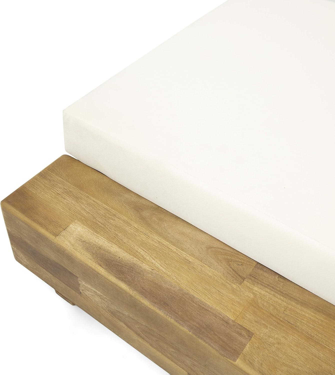 Donnie 39'' Outdoor Acacia Chaise Lounge (Set of 2)