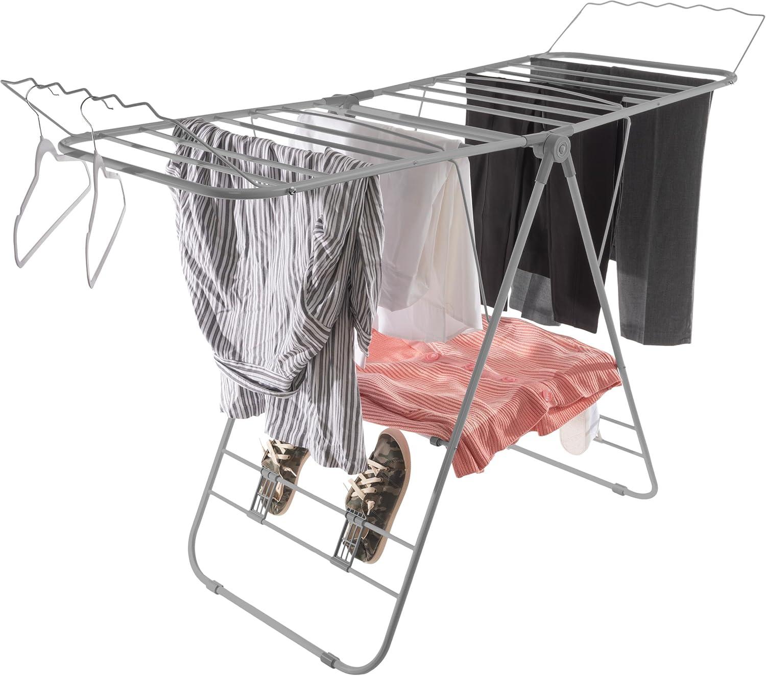 Deluxe Clothes Drying Rack Brushed Stainless Steel