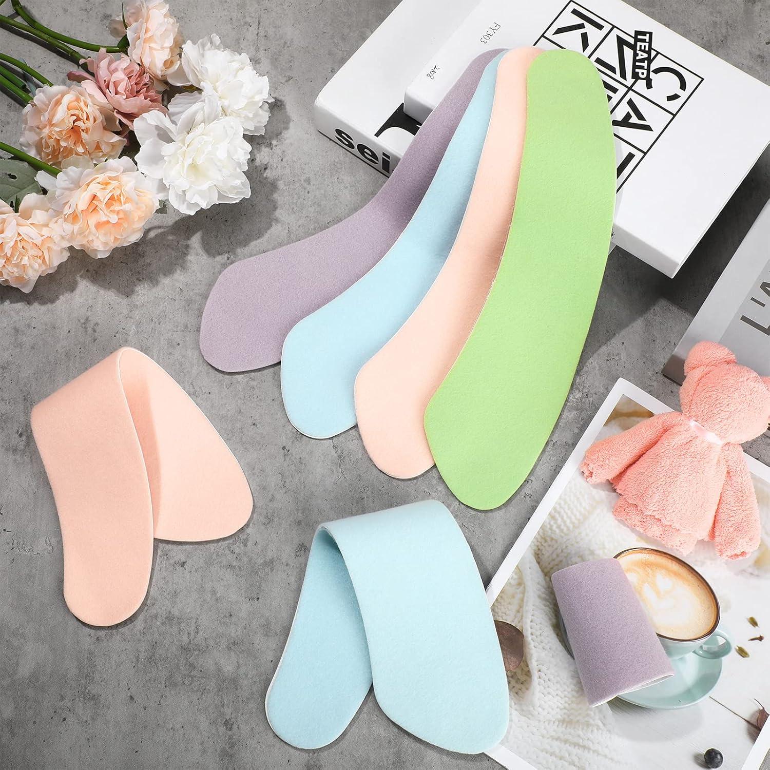 8 Pairs Bathroom Warmer Toilet Seat Cover Pads Washable and Reusable Toilet Seat Cushion Pad Warmer Cover Upgraded Cushion for Winter Bathroom, 4 Colors