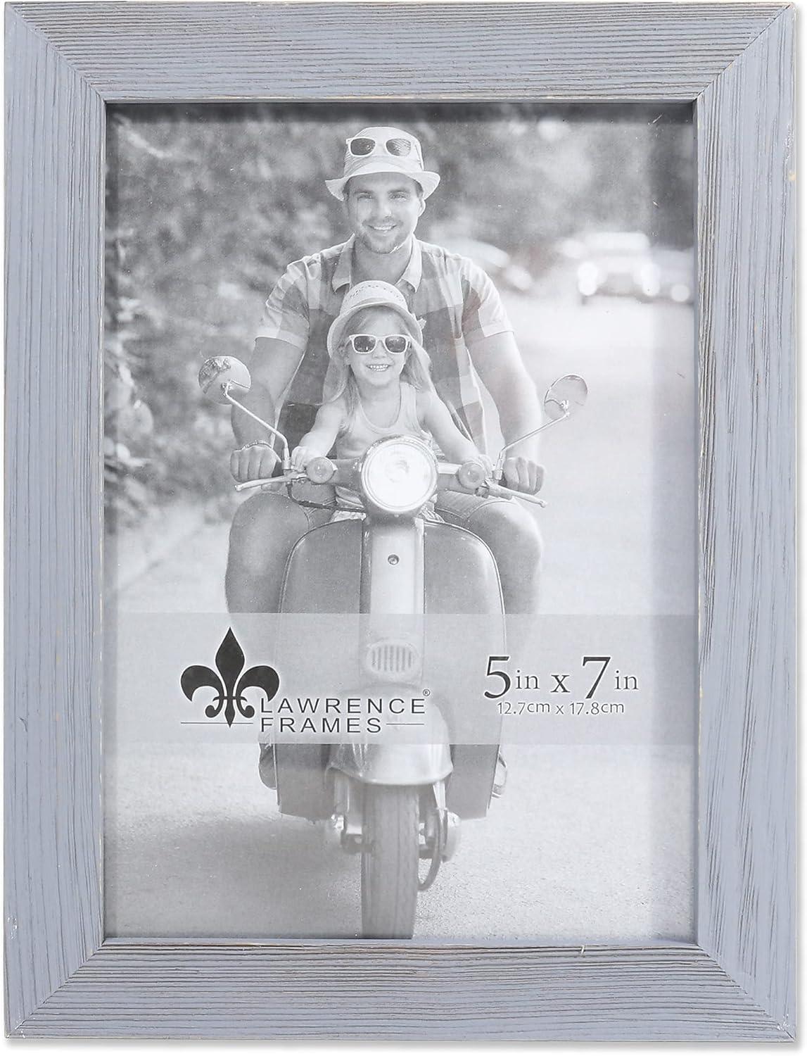 5x7 Weathered Gray Wood Picture Frame