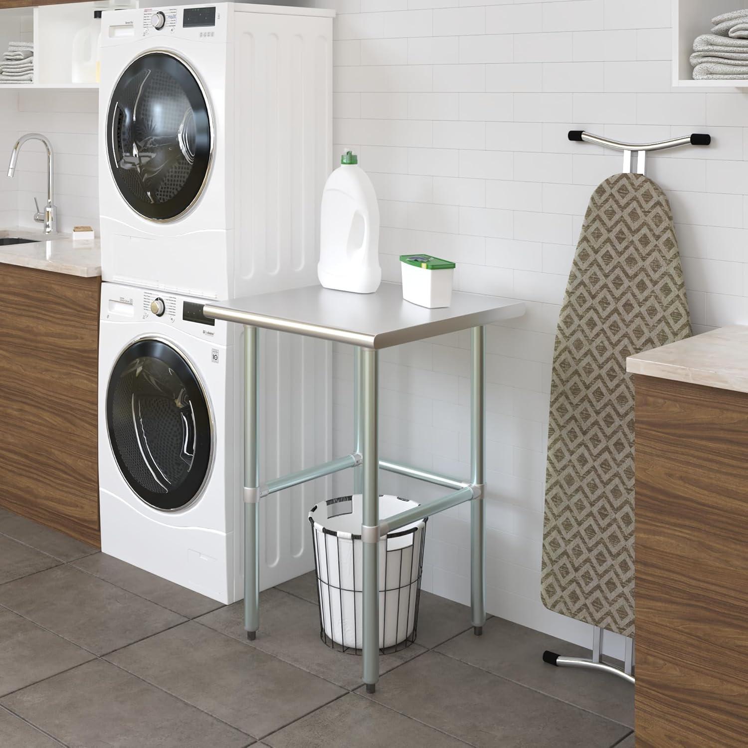 Amgood Stainless Steel Open Base Work Table