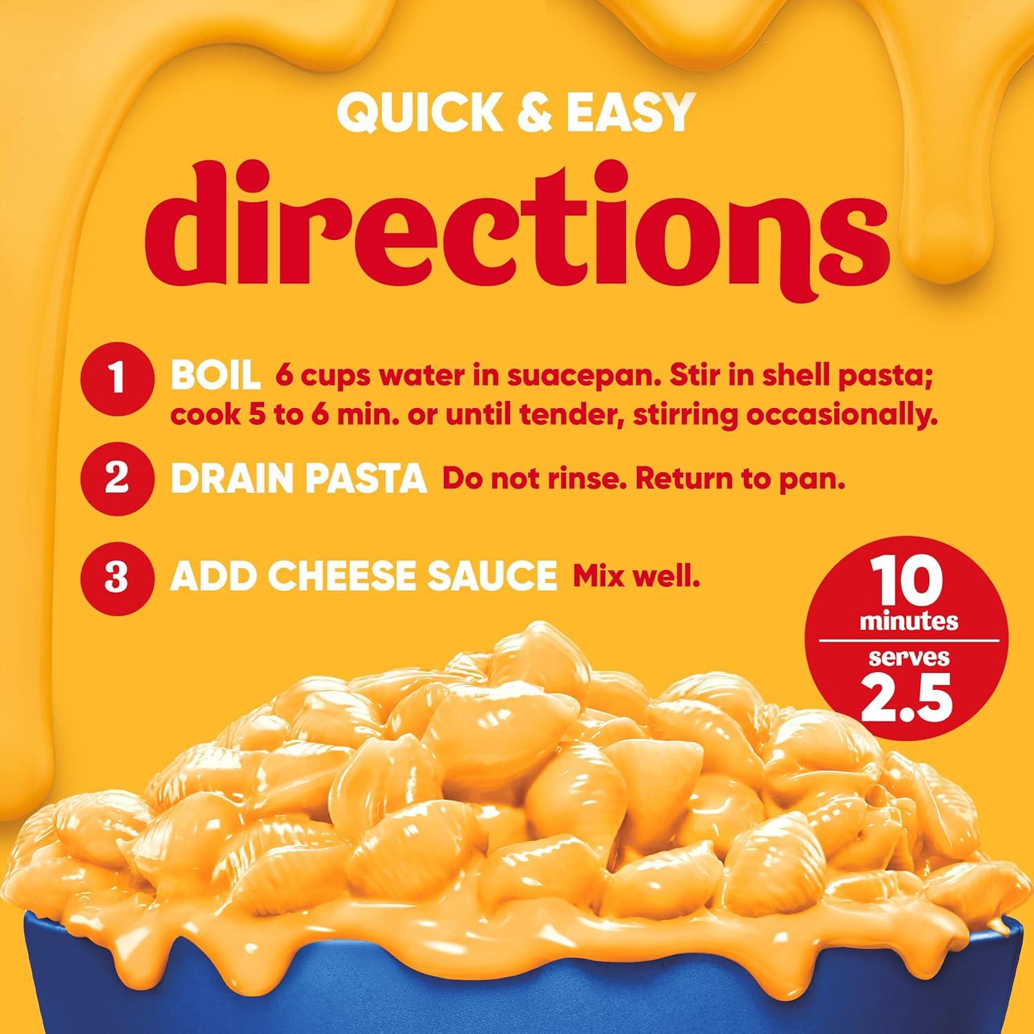 Velveeta Shells & Cheese Original Mac and Cheese Dinner - 36oz/3ct