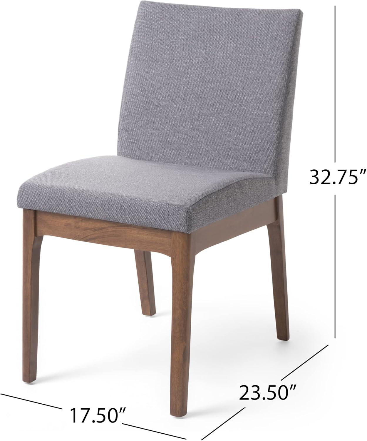 Katherine Mid Century Fabric & Wood Finish 5 Piece Dining Set - dup