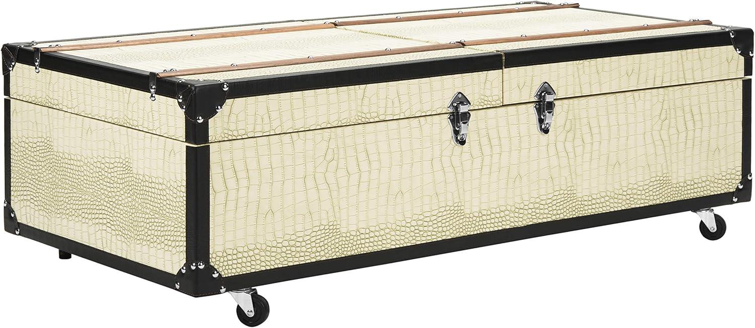 Zoe Trunk/Coffee Table - Cream - Safavieh