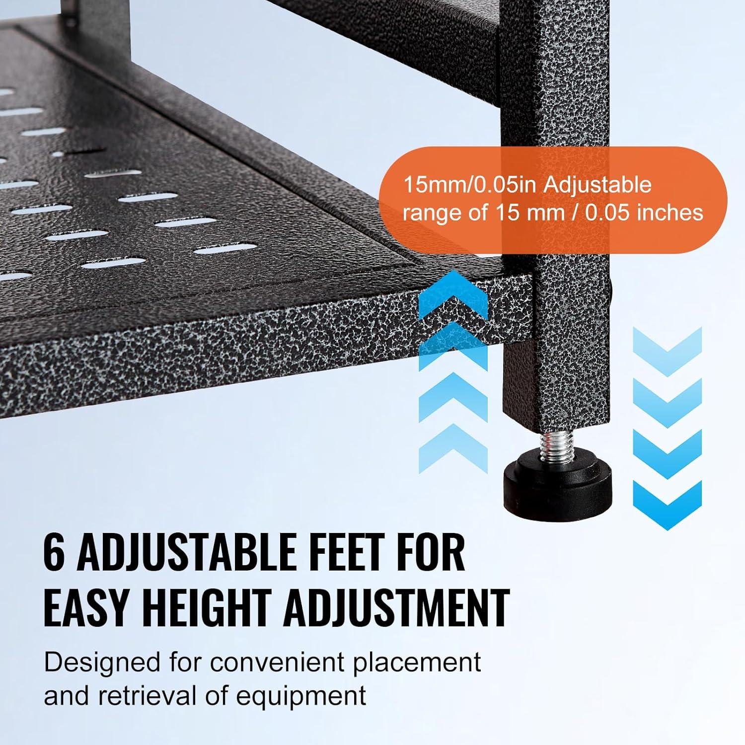 VEVOR GEFSNJHSF0G2GAR4SV0 Steel Freestanding Adjustable Multi-Use Sports Rack