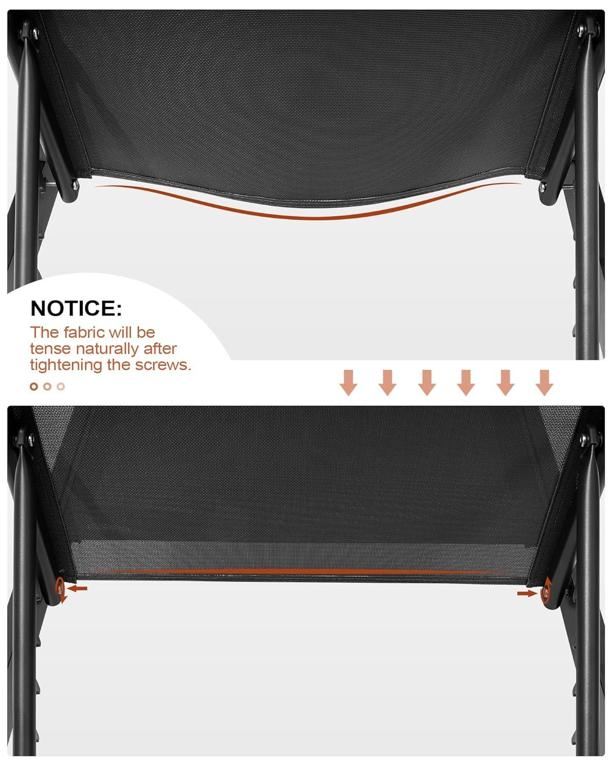 3pc Outdoor Five Position Adjustable Curved Aluminum Lounge Set Brown - Crestlive Products: Weather-Resistant Patio Furniture Set with Side Table
