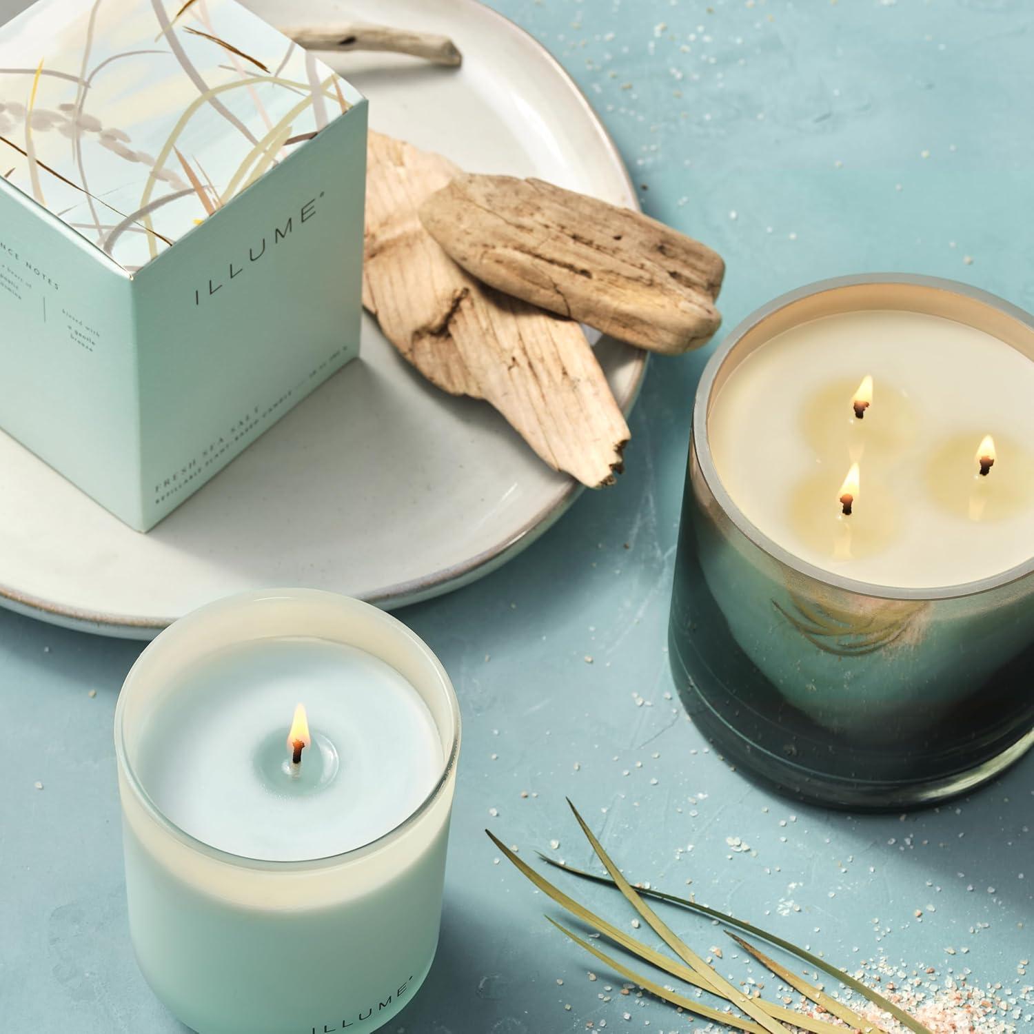 ILLUME Beautifully Done Essentials Fresh Sea Salt Statement Glass Scented Candle