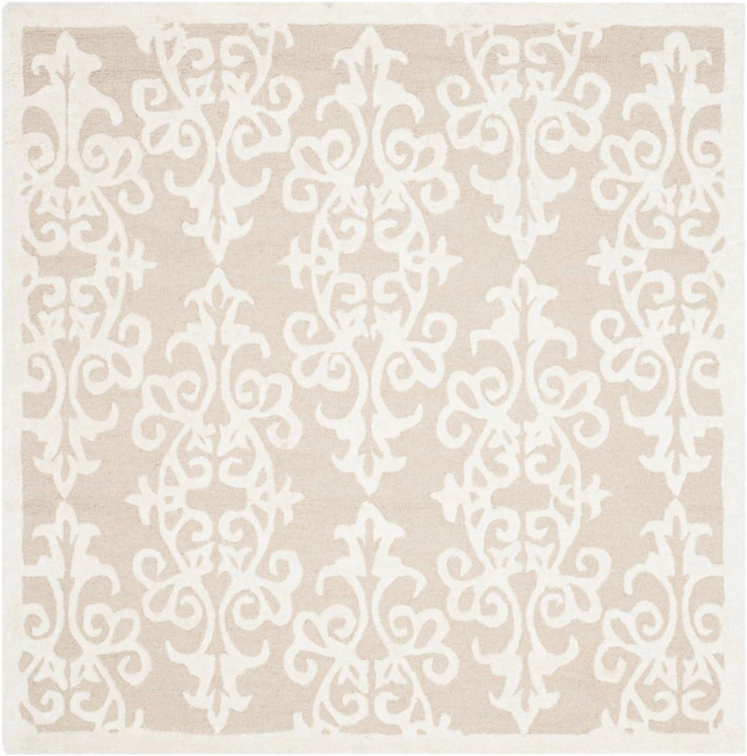 Bella BEL127 Hand Tufted Area Rug - Blue - 5'x5' - Safavieh.