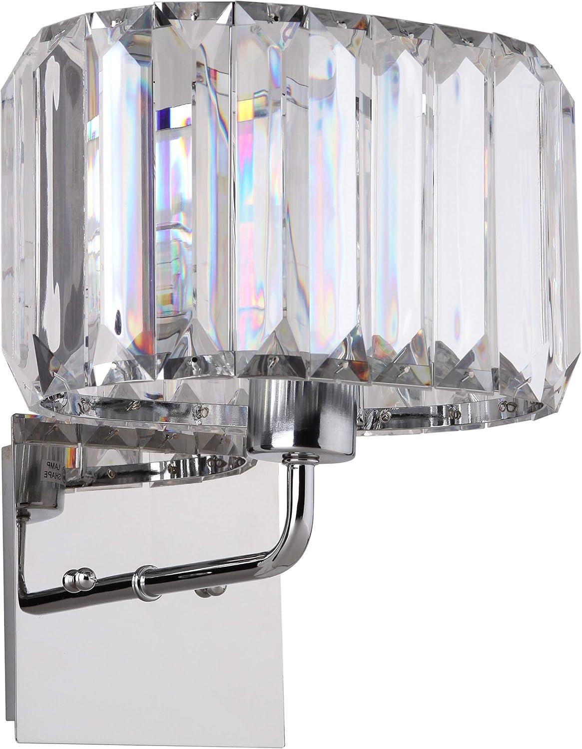 Athena Wall Lamp (Set of 2) - LIT4485 - Chrome - Safavieh
