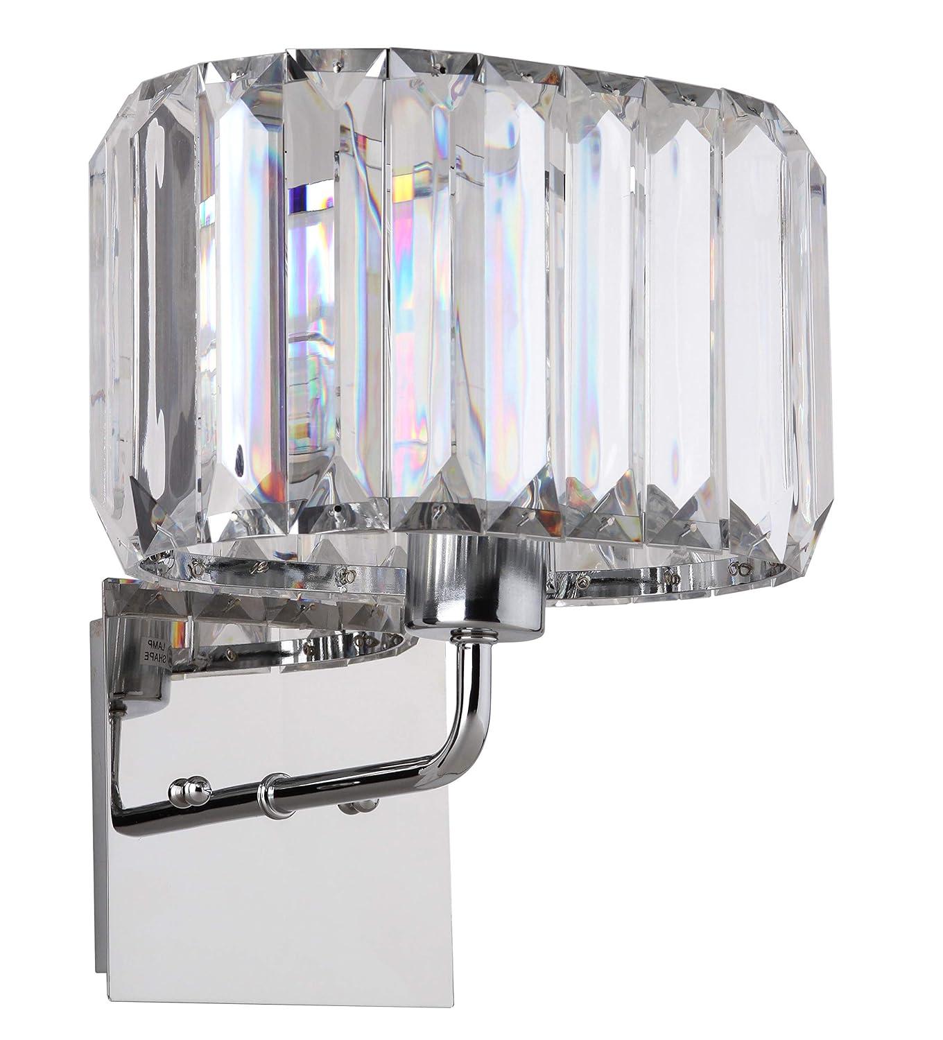 Athena Wall Lamp (Set of 2) - LIT4485 - Chrome - Safavieh