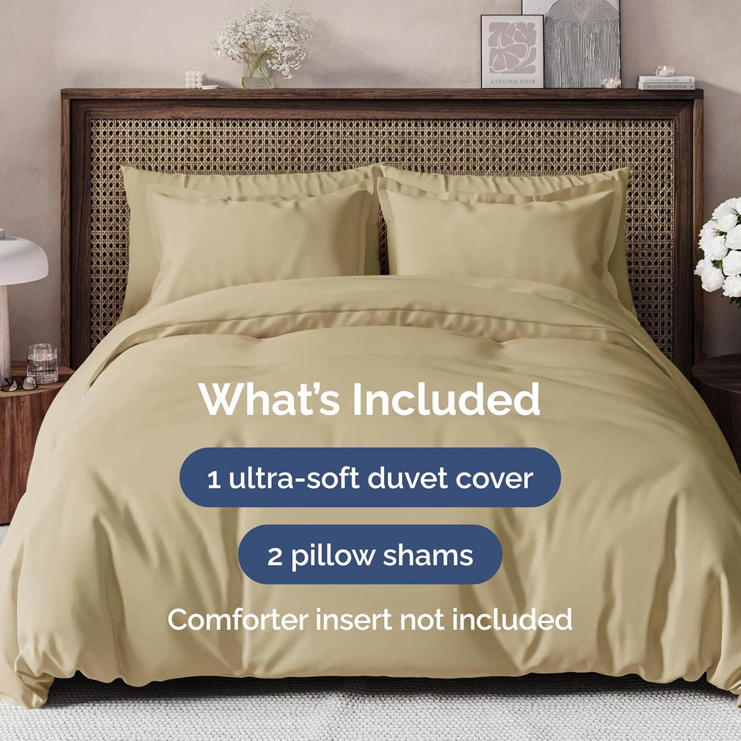 CGK Linens Premium Hotel Quality Soft & Cooling Duvet Cover Set