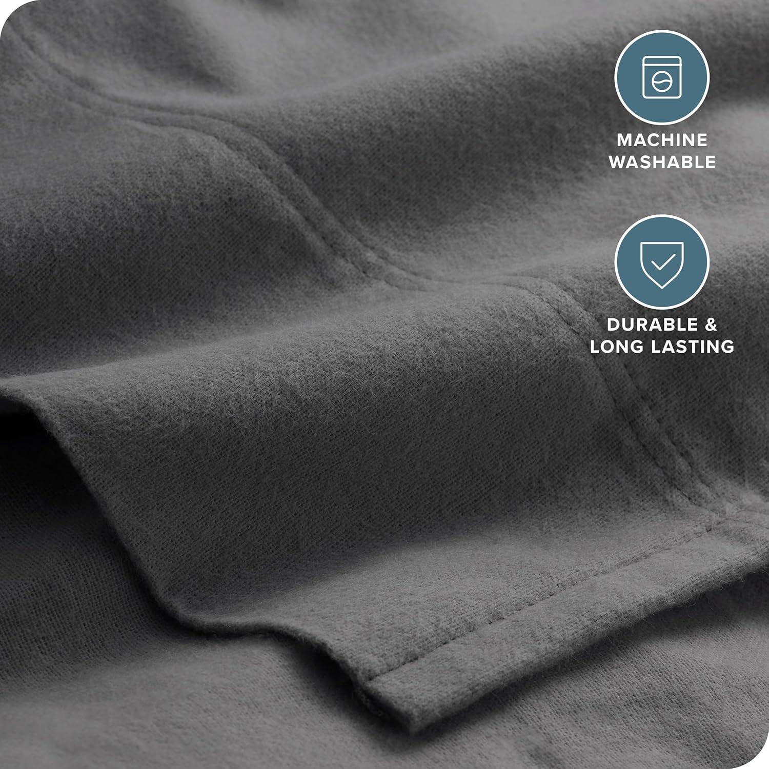 Bare Home Flannel Machine Woven Sheet Set