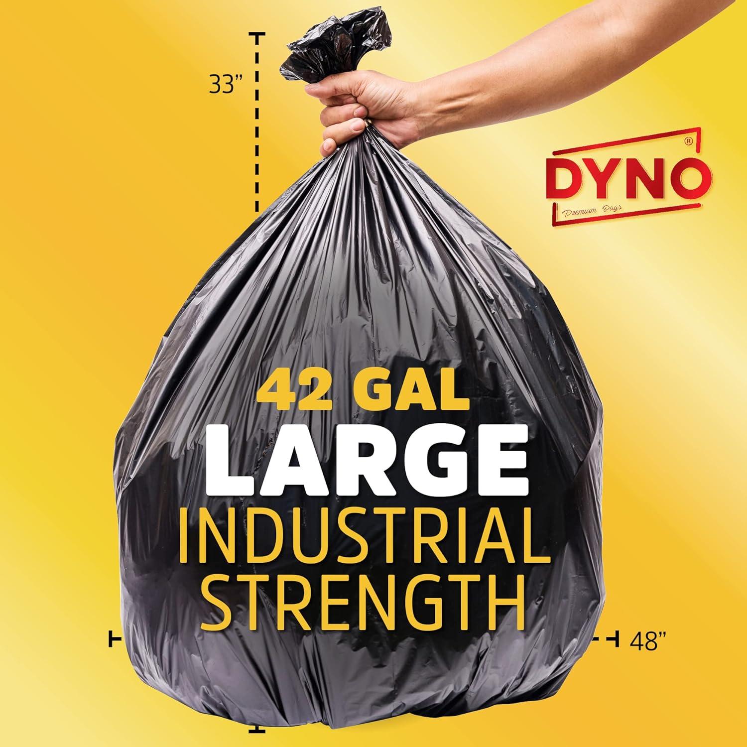 42 Gallon Black Heavy Duty Contractor Trash Bags