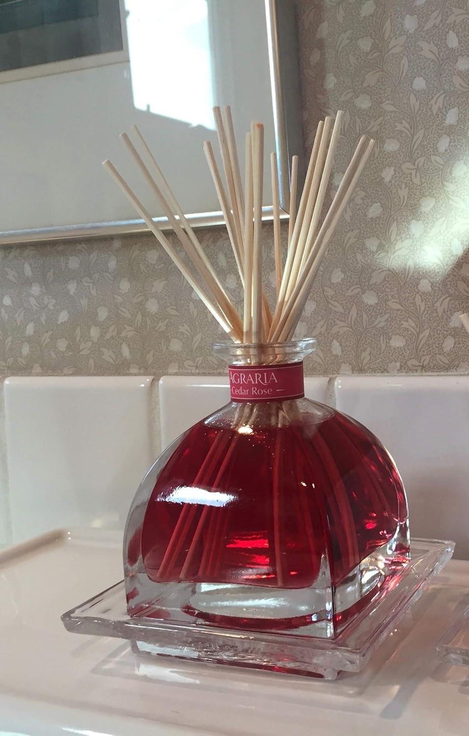 Cedar Rose Scented Oil Reed Diffuser Set