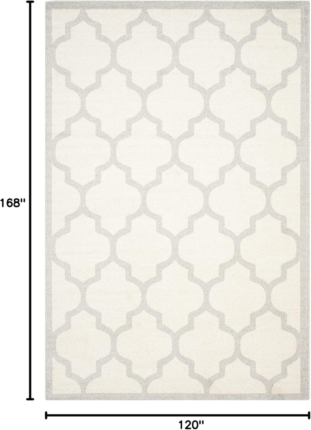 SAFAVIEH Amherst Roderick Geometric Area Rug, Beige/Light Grey, 10' x 14'