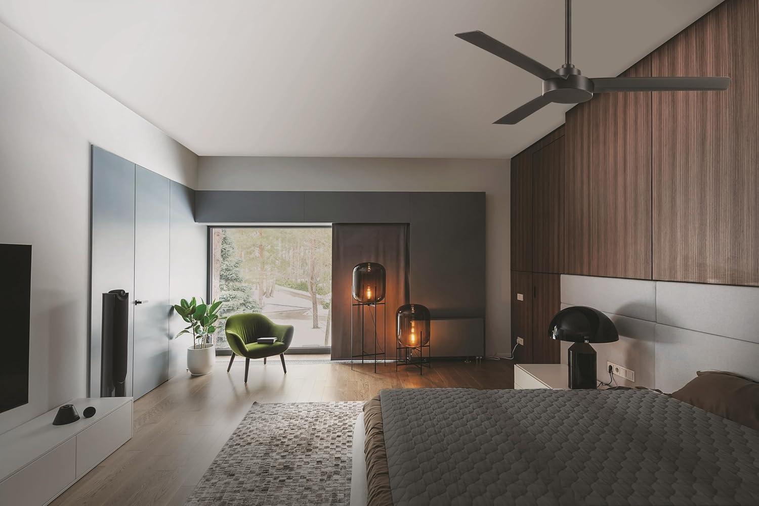 52" Roto 3 - Blade Propeller Ceiling Fan with Wall Control