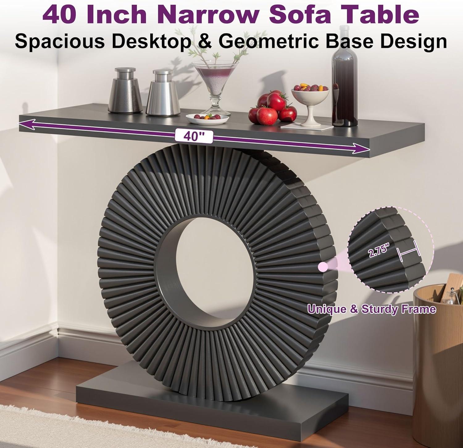 Millwood Pines 63 Inch Long Console Table Farmhouse Sofa Table