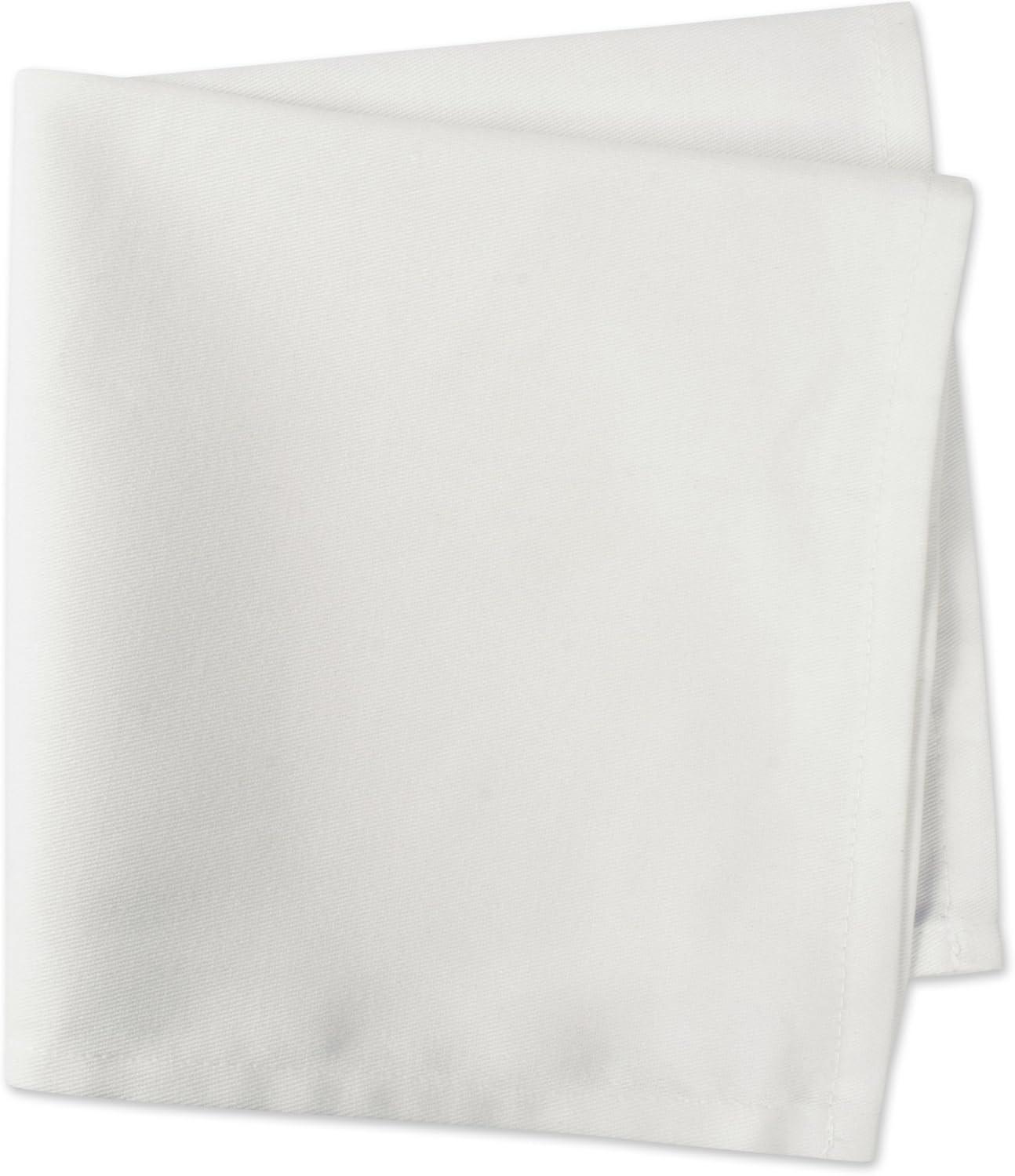 DII Modern Style Fabric Dining Napkin in White Finish (Set of 6)