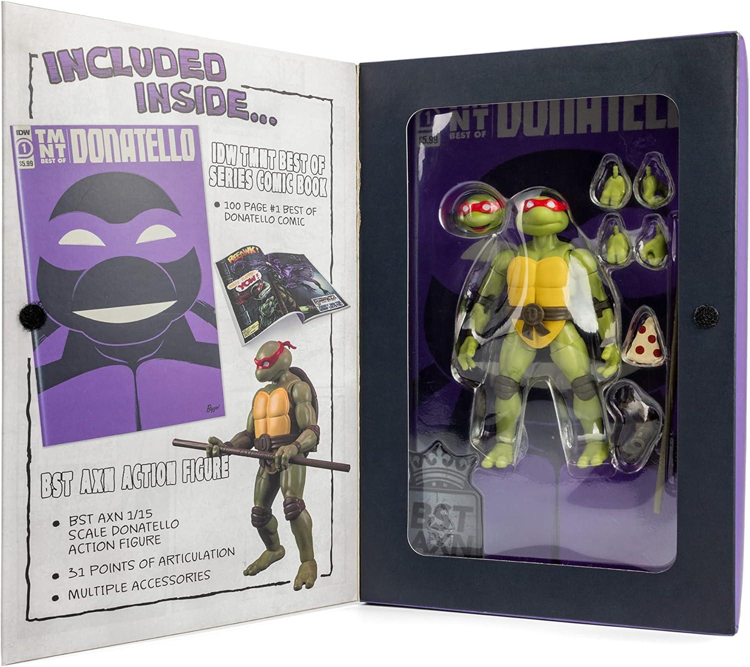 TMNT Best of Donatello IDW Comic Book & Action Figure Set - The Loyal Subjects BST AXN 5"