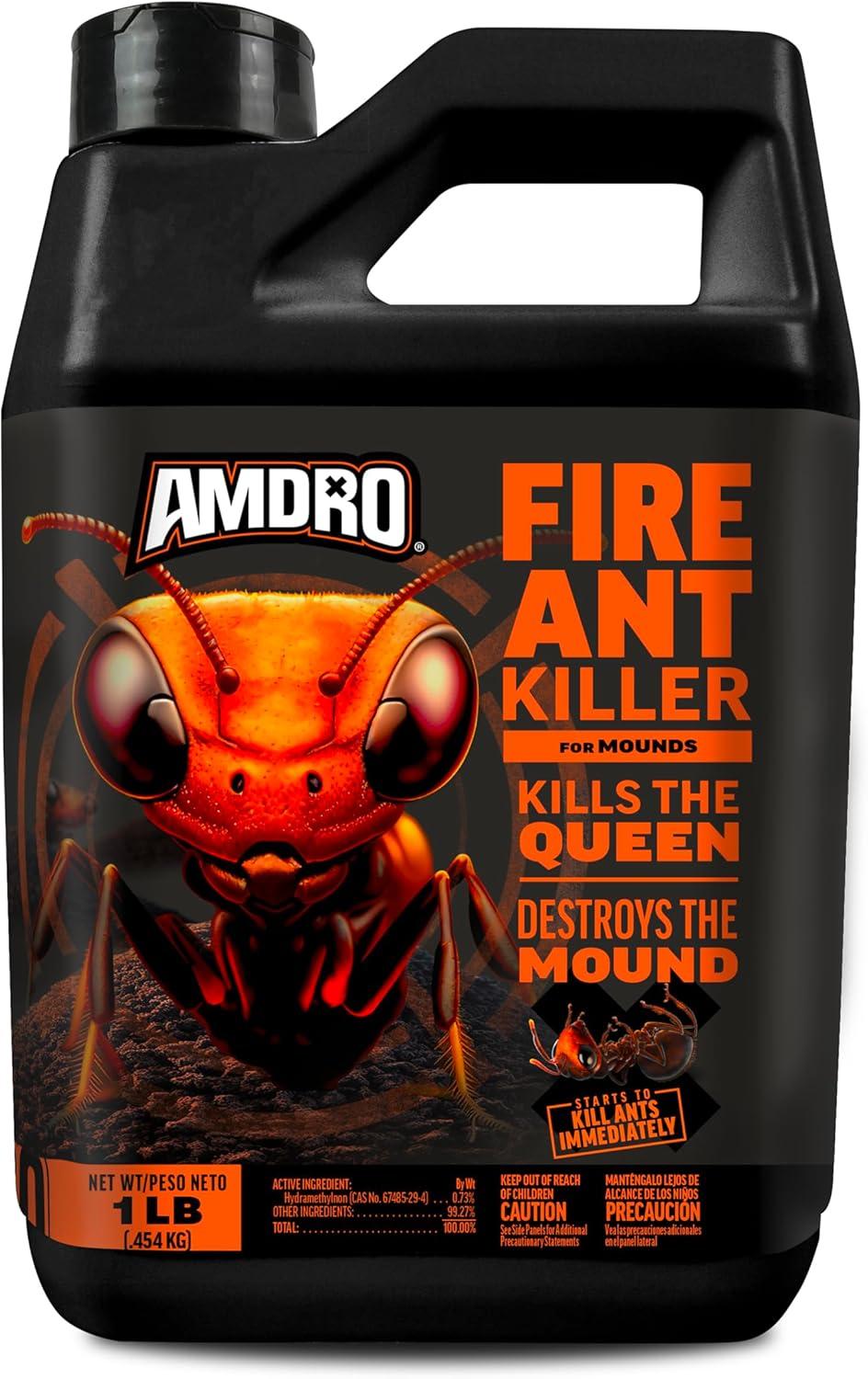 Amdro Outdoor Fire Ant Killer Bait for Mounds and Lawns, 1 lb.