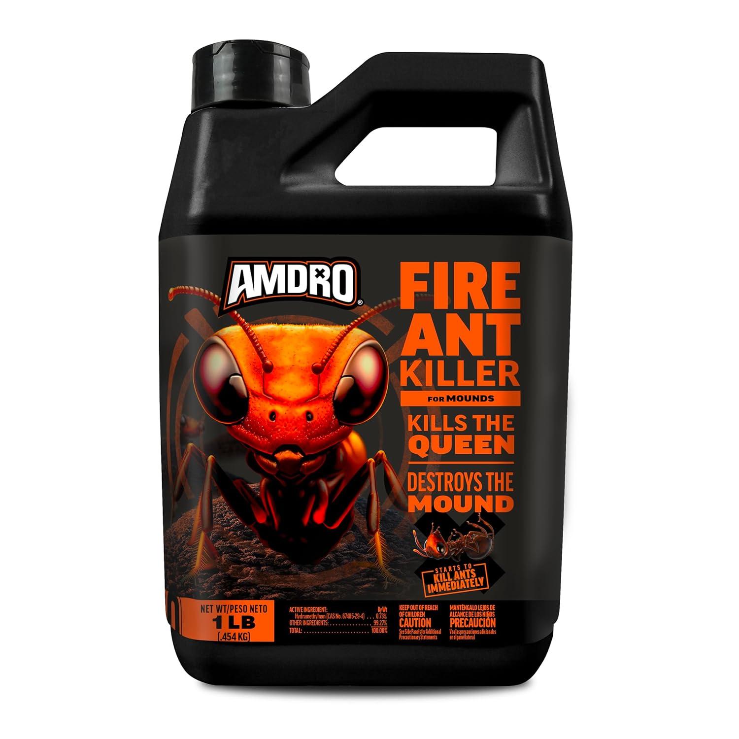 Amdro Outdoor Fire Ant Killer Bait for Mounds and Lawns, 1 lb.