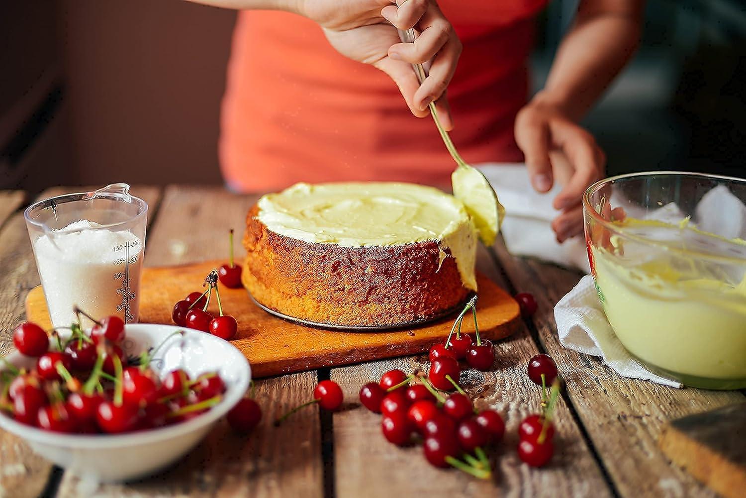 Round Silicone Non-Stick Cake Pans Set, 6" and 8"
