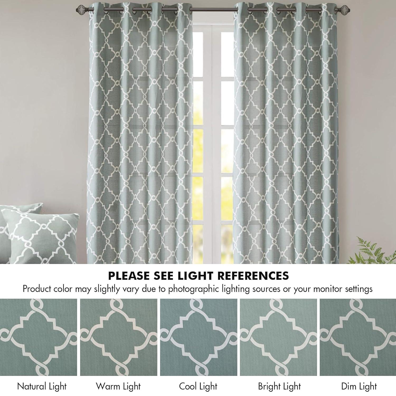 Madison Park Fretwork Print Grommet Top Single Window Curtain Panel & Reviews | Wayfair